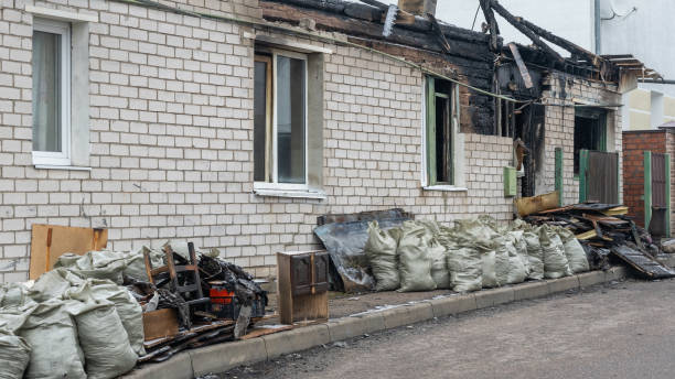 Professional Soot Cleanup technician working in Germantown, MD
